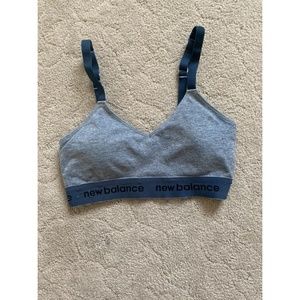 NEW BALANCE blue sports bra